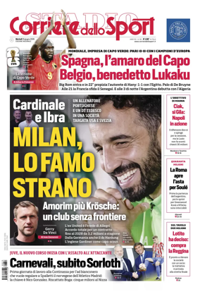 Cover of Corriere dello Sport