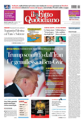 Cover of Il Fatto Quotidiano