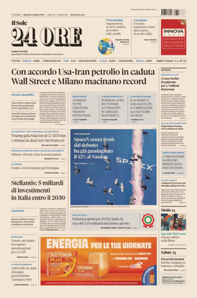 Cover of Il Sole 24 Ore
