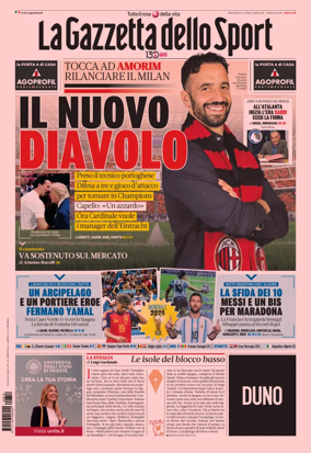 Cover of La Gazzetta dello Sport - Napoli