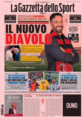 Cover of La Gazzetta dello Sport