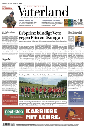 Cover of Liechtensteiner Vaterland