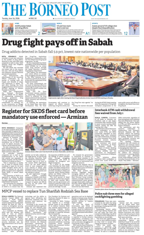 Cover of The Borneo Post (Sabah)