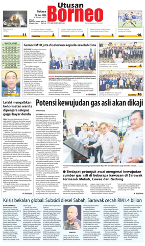 Cover of Utusan Borneo (Sarawak)