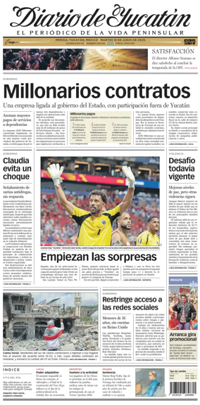 Cover of Diario de Yucatan