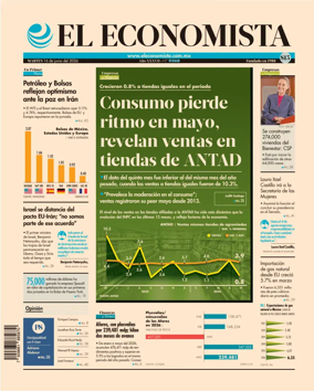 Cover of El Economista (Mexico)