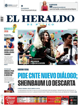 Cover of El Heraldo de Mexico