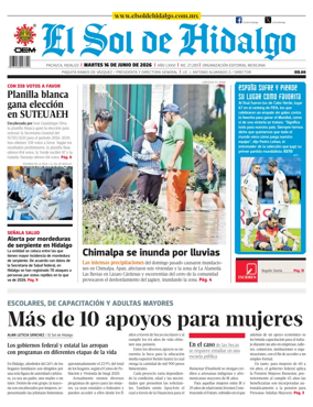 Cover of El Sol de Hidalgo
