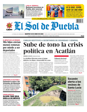 Cover of El Sol de Puebla