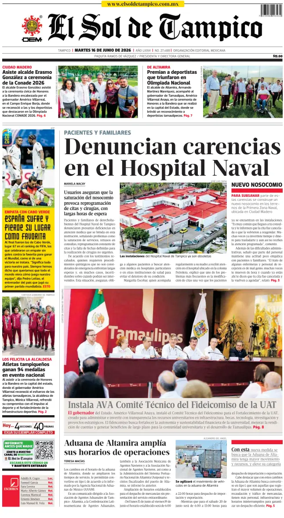 Cover of El Sol de Tampico