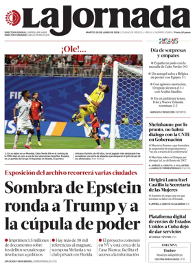 Cover of La Jornada