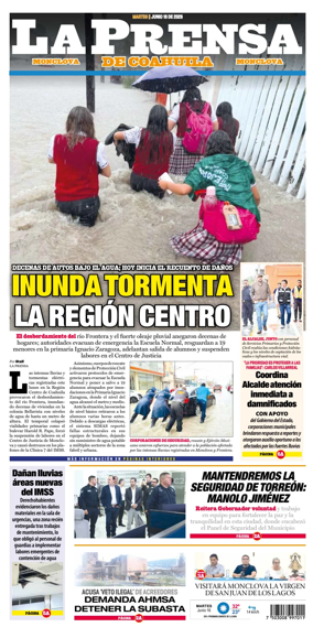 Cover of La Prensa de Coahuila