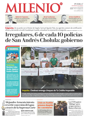 Cover of Milenio Puebla