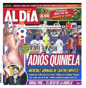 Cover of Periodico Al Dia (Leon)