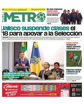 Cover of Publimetro Guadalajara