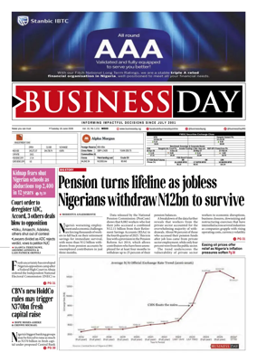 Cover of Business Day (Nigeria)