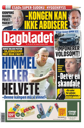 Cover of Dagbladet