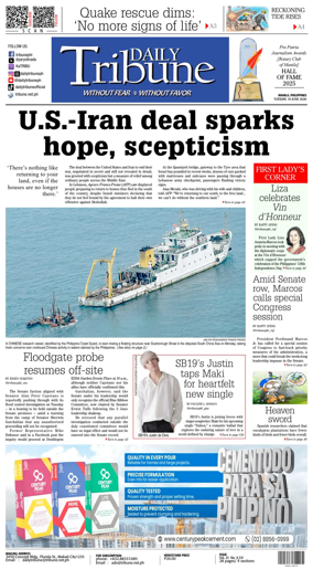 Cover of Daily Tribune (Philippines)