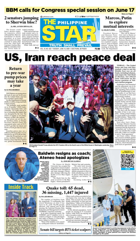 Cover of The Philippine Star