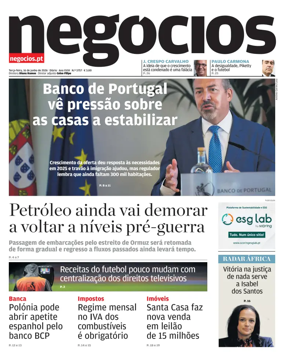 Cover of Jornal de Negocios