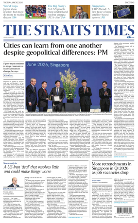 Cover of The Straits Times