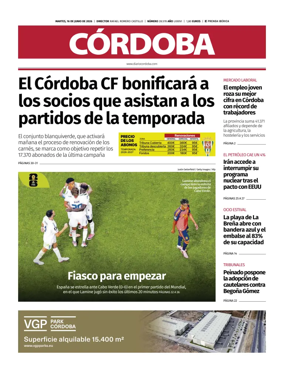 Cover of Diario Cordoba