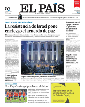 Cover of EL PAIS primera edicion