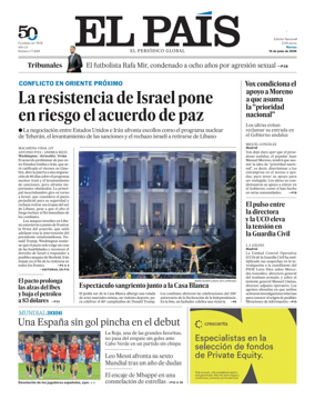 Cover of EL PAIS Euskadi