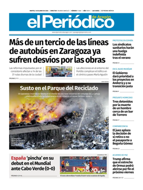 Cover of El Periodico Aragon
