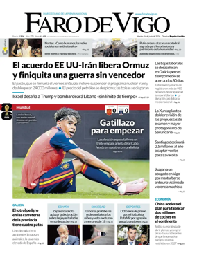 Cover of Faro de Vigo