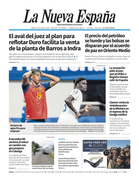 Cover of La Nueva Espana (Oviedo)