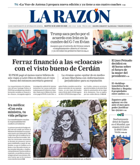 Cover of La Razon (Levante)