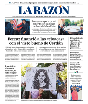 Cover of La Razon (Madrid)