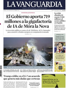 Cover of La Vanguardia (1st Edition)