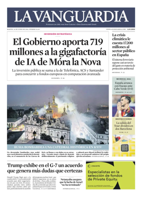 Cover of La Vanguardia