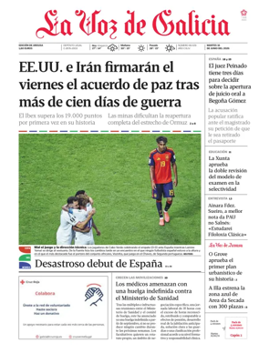 Cover of La Voz de Galicia (Arousa)