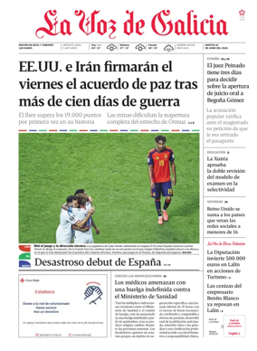 Cover of La Voz de Galicia (Deza)