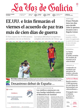 Cover of La Voz de Galicia (Viveiro)