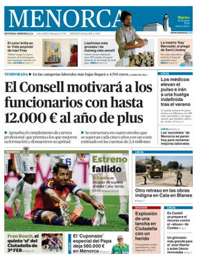Cover of Menorca Diario Insular