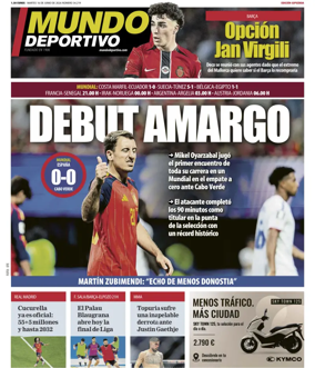 Cover of Mundo Deportivo (Gipuzkoa)
