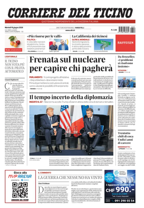 Cover of Corriere del Ticino