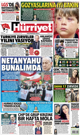 Cover of Hurriyet