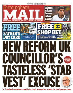 Cover of Birmingham Mail
