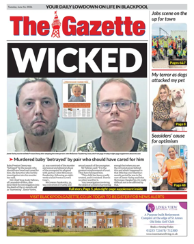 Cover of Blackpool Gazette