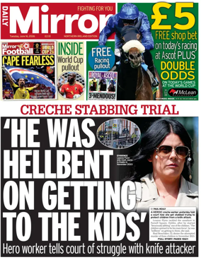 Cover of Daily Mirror (Northern Ireland)