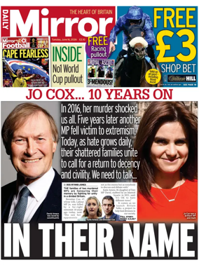 Cover of Daily Mirror