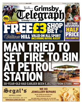 Cover of Grimsby Telegraph