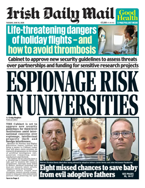 Cover of Irish Daily Mail