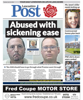 Cover of Lancashire Evening Post