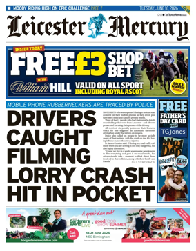 Cover of Leicester Mercury